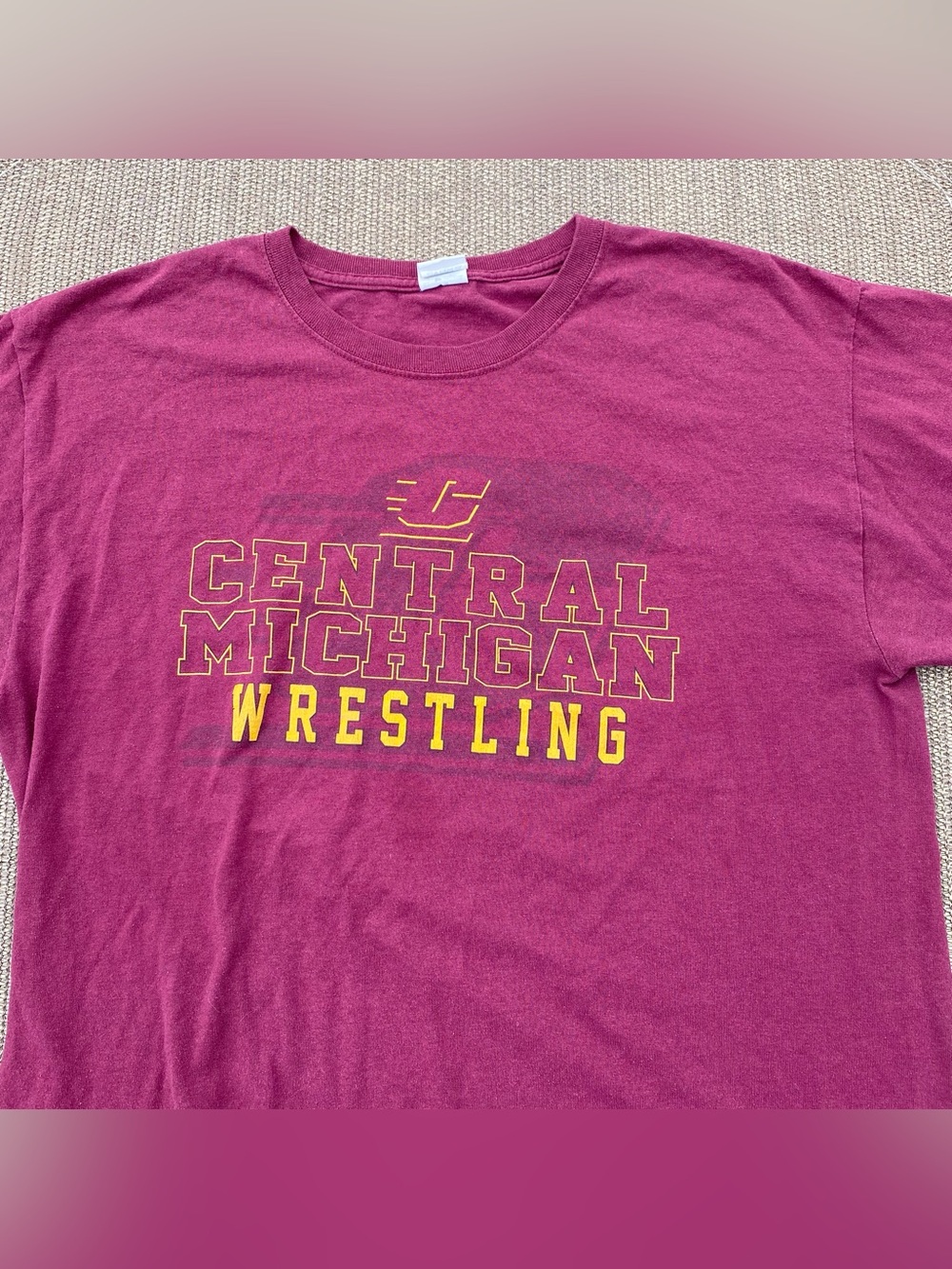 Jerzees Central Michigan University Wrestling Graphic Tee L